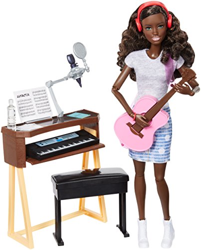 Preisvergleich Produktbild Barbie Mattel FCP74 - Musikerin Puppe und Spielset brünett