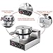 Seeutek Commercial Egg Roll Bowl Machine 110V Electric Ice Cream Waffle Cone Maker, 1200W, Silver
