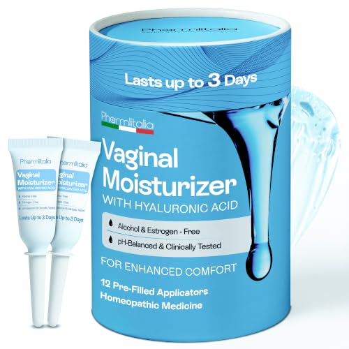 Image of Vaginal Moisturizer | Long-Lasting Gel Relieves Vaginal Dryness, Itching & Irritation | pH-Balanced Fragrance-Hormone Free | Hyaluronic Acid and Glycerin | Pre and Post Menopausal Care, 12 Applicators