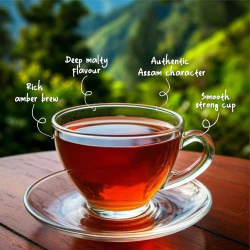 Image of COWBERRY Organic Assam CTC Tea Organic Chai Patti 500 g, Hand-Picked Strong Blend, Lab-Tested 252+ Banned Pesticides, NPOP USDA EU Certified, No Additives & Preservatives