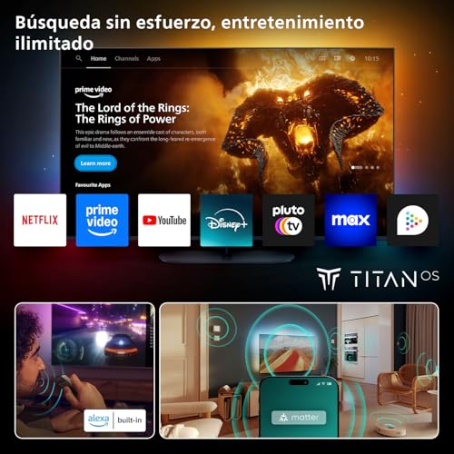 Miniatura 5 de Philips Ambilight 'The One' 55PUS9010 4K Smart TV - Pantalla de 55 Pulgadas con P5 Picture Engine Ultra HD, Titan OS, Dolby Vision y Sonido Dolby Atmos