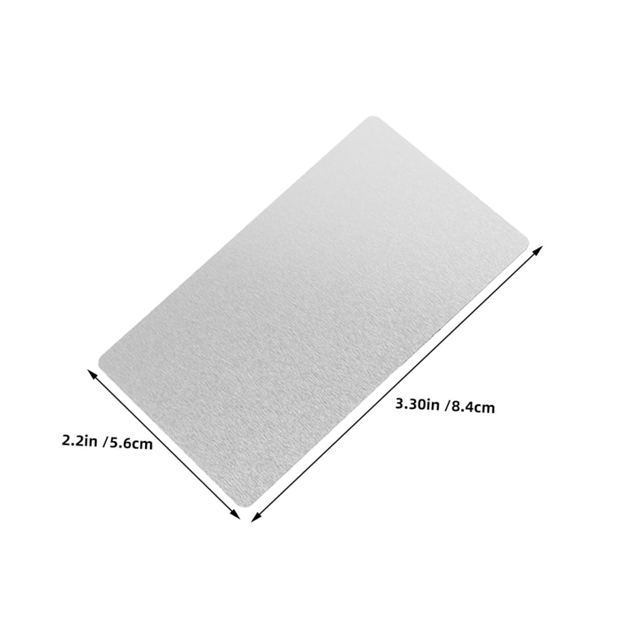 Hemobllo 200 pièces Cartes de Visite Métal Vierges Aluminium Épais pour Sublimation Couleurs Vives Impression DIY Cartes Nom Personnalisables Rigides et Durables