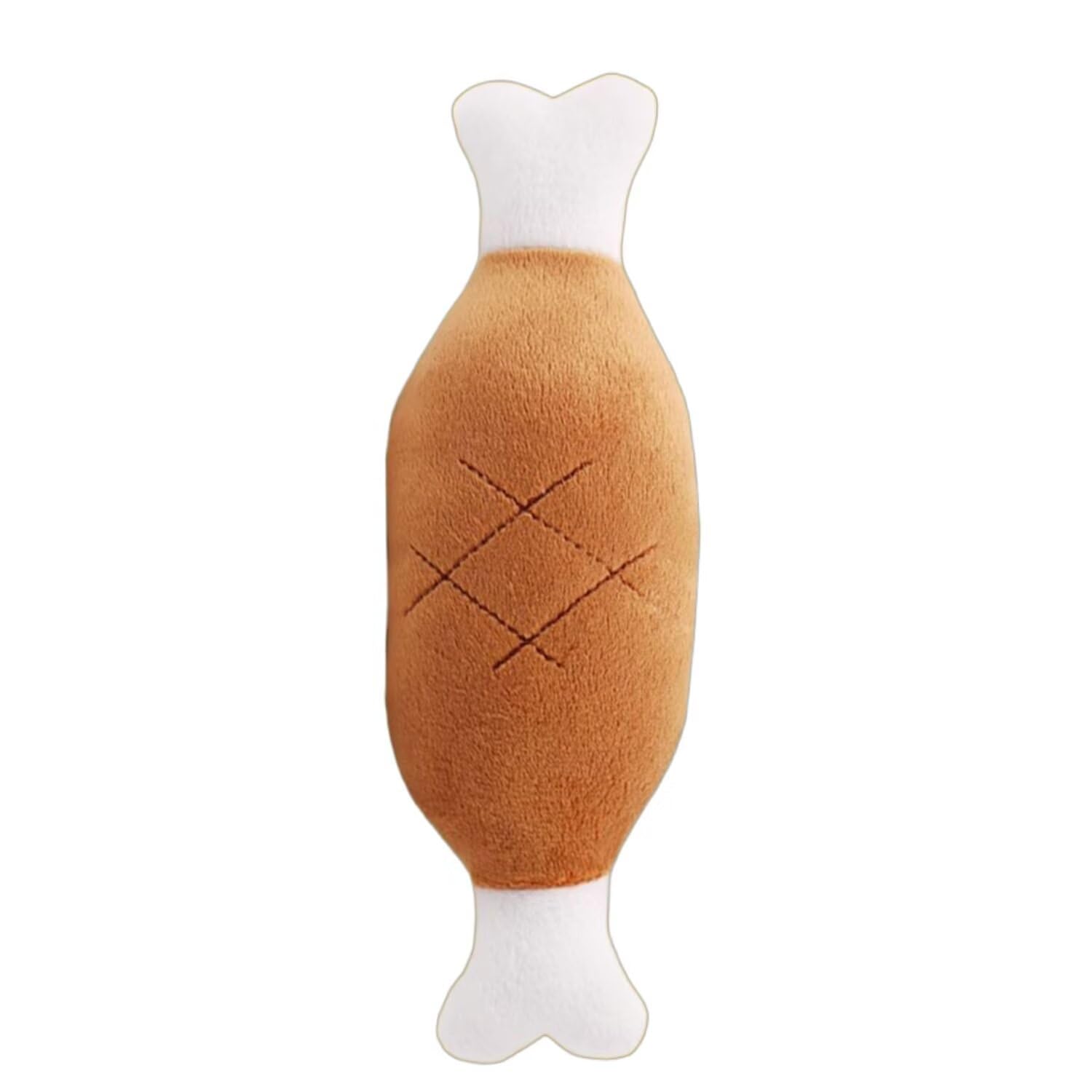 Squeaky Dog Toys, Plush Dog Toys, Dog Teddy Toys, Dog Teething Toys, Puppy Chew Toys for Small Medium Dogs | Brown chicken leg
