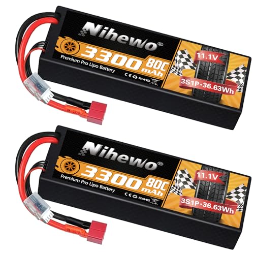 2 X 11,1v 3S 1500mAh Lipo Akku T Stecker 100C Für RC Auto Flugzeug Hubschrauber