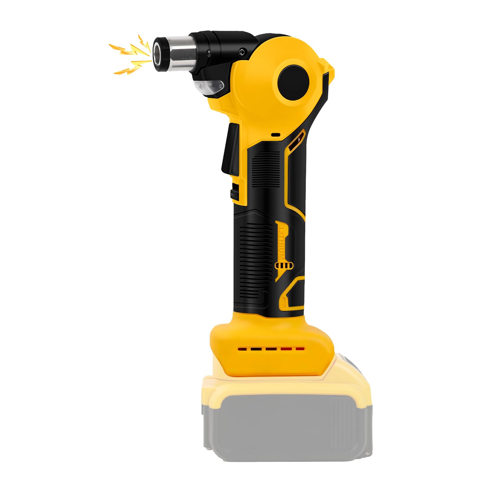 Accu nietpistool compatibel met Dewalt 20V accu, professionele borstelloze elektrische niettang met LED-licht, 20 nieten, 3 adapters en sleutel, voor metaal, kunststof en leer (zonder accu