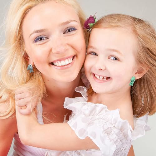 Ulobey Cute Animal Bite Ear Studs Earring - Fashion 3D Polymer Clay for Girls Women - Simple Cartoon Soft Pottery Ear Studs Decors - Creatives Gifts Accessories4