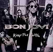 90s 当時物 非売品 BON JOVI Keep The Faith ポスター BON JOVI 