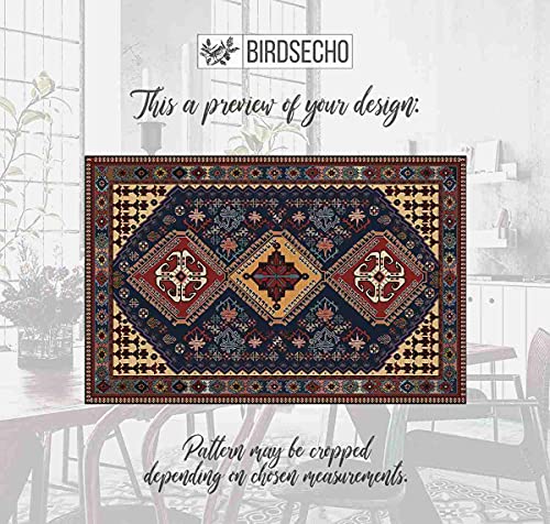 Tapis en vinyle 60x80cm cuisine PVC linoléum bain pixel perse - 5