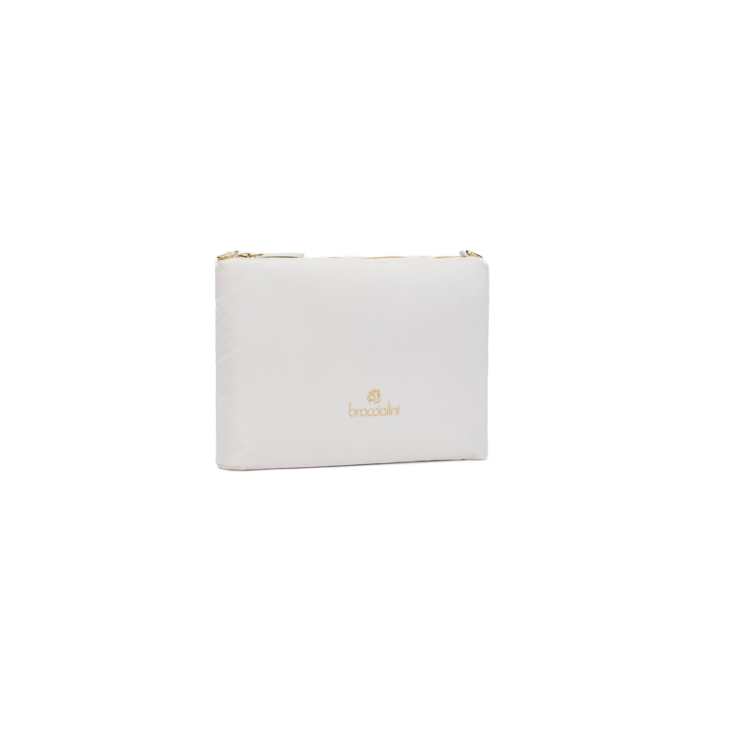 Braccialini Beth Puffy Pochette realizzata in nylon effetto ovattato con tracolla removibile e regolabile.