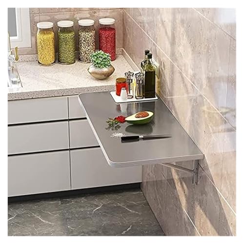 Table pliante murale inox : optimiser un studio encombr&eacute; facilement - 2