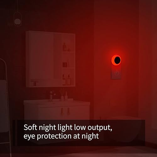 Miniatura 9 de Paquete de 6 luces LED nocturnas, luces LED de noche enchufables a la pared con sensores del atardecer al amanecer, luces nocturnas enchufables para