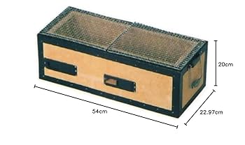 珪藻土炭火七輪　BQ8WF (4人〜8人用) 鍵主工業の炭火バーベキューコンロ 中 4〜8人用 金網付き BQ8WF