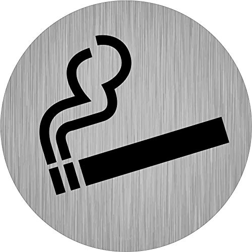 immi 4x Rauchen Ja, Raucherzone, Rauchen erlaubt, Rauchen-Zeichen, 95mmØ