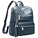 ALTOSY Genuine Leather Backpack Purse for Women Large Shoulder Bag With Laptop Compartment Multiple Pockets(S106 Indigo Blue)
