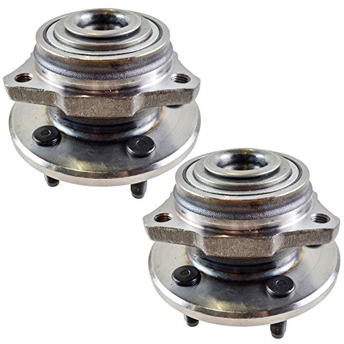 Image of TRQ 2 Piece Front Wheel Bearing & Hub Assembly Set Compatible with 2002-2005 Jeep Liberty