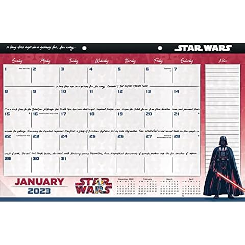 2023 Star Wars: Saga Desk Pad Calendar Cover