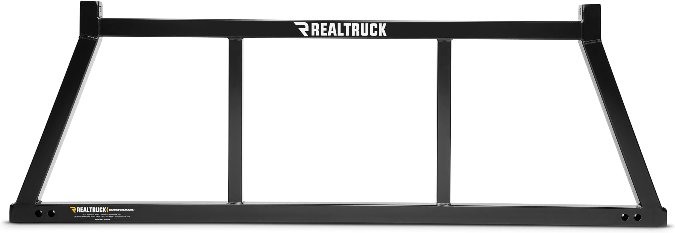 RealTruck BACKRACK Open Rack Frame Only | Black, No Drill | 14900 | Fits 2019-2025 Chevrolet/GMC Silverado/Sierra 1500; 2008-2019 & 2022-2025 Toyota Tundra; 2004-2025 Ford F-150 & Others