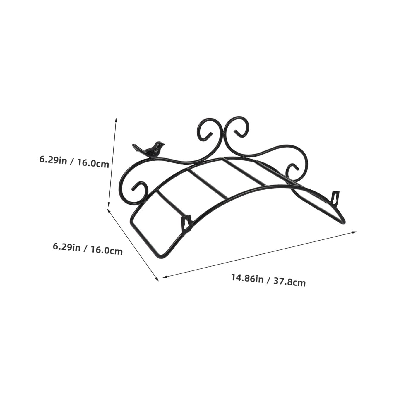 Antiker Gartenschlauchhalter aus Eisen in Schwarz Dekorative Schlauchhalterung zur Wandmontage Kältebeständig und Garten und Innenbereich