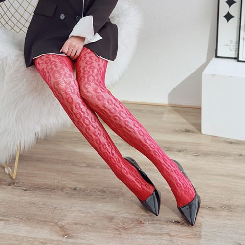 Image of Sahabowi Fishnet Pantyhose For Women Sheer High Waist Tights Control Top Mesh Stockings, Pantyhose12