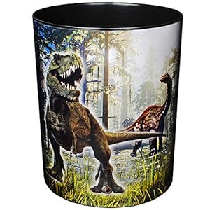 Papierkorb / Behälter – Dinosaurier – Dino T-Rex – 12,5 Liter – wasserdicht – aus Kunststoff – 30 cm – großer Mülleimer / Eimer – Abfalleimer – Aufbewahrungsb..