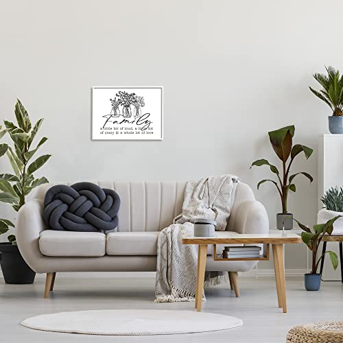 Image of 'Heartwarming Family Phrase Botanical Blossoms'| Framed Giclee Art