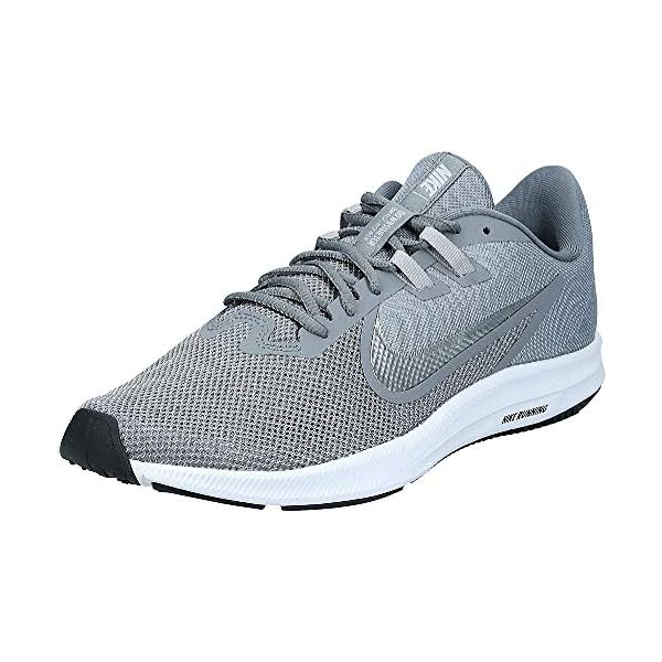 Nike-Mens-Downshifter-9-Running-Shoe Nike Women's Downshifter 9 Running Shoe, Cool Grey/Metallic Silver-Wolf Grey, 5 Regular US