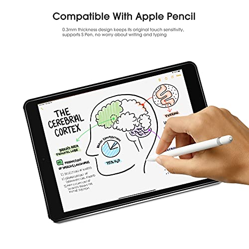 Image of OMOTON [3 Pack] Screen Protector Compatible with iPad 10.2 Inch - Tempered Glass Screen Protector