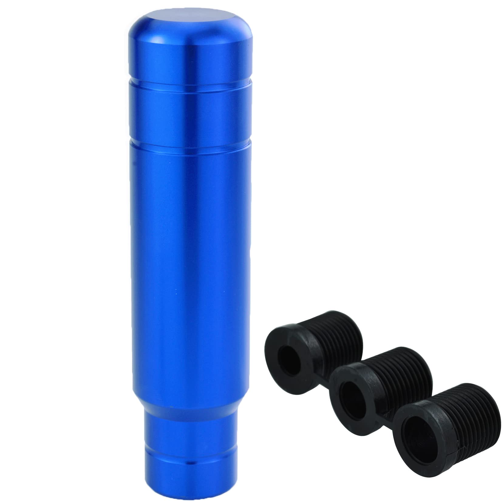 Temzzer Blue Shift Knob 5 In Aluminum Car Gear Shifter Head Weighted Grip Stick Handle For Most Manual Automatic Vehicles (Blue)