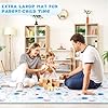 Decalsweet Alfombra Bebe 150×180 cm Plegable, Espesar 2cm Alfombra Juegos Bebes Antideslizante, Tapete de Actividades Bebe Alfombras de Gateo Apto para Interior/Exterior/Valla (Astronautas) #5