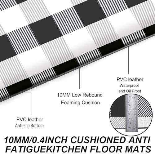 Tapis de cuisine antidérapant résistant pour sol et évier - 4