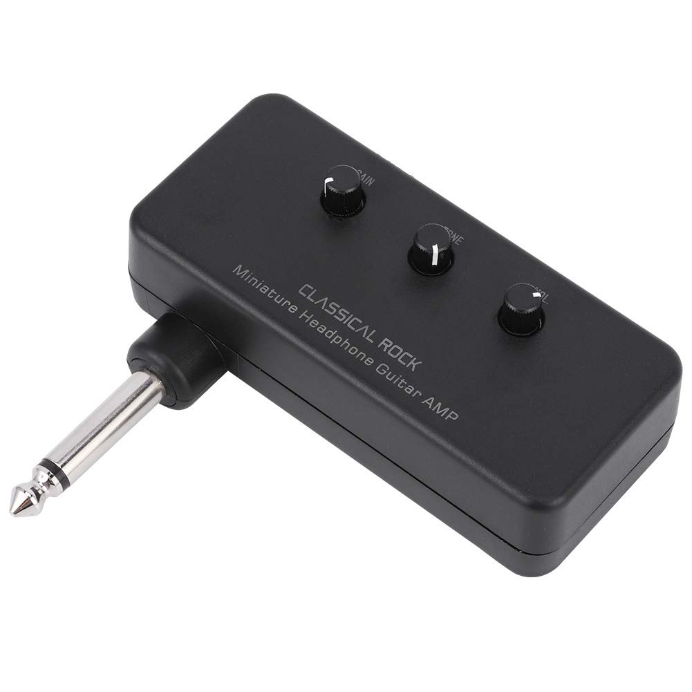 Amplificador de Guitarra ABS, Práctico Mini Amplificador para Bajo, Portátil Amplificador de Guitarra Eléctrica para Practicar en Casa Estudio Viaje