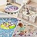 BalanceFrom Play Pit Balls Toy Set for Kids with Reusable Bag, Rainbow or Pastel Colors - Crush-Proof Plastic for Ball Pits, Bounce Houses, Tents, Playhouses, Pools and Indoor or Outdoor Games