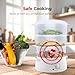 Rosewill Electric Food Steamer with 3 Tiers BPA-Free Stackable, Dishwasher Safe Baskets, 800W with fast steam heating within 40s, Auto shut-off and 60-min timer, 9.5 Quarts Capacity - White