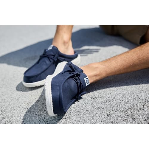Image of HEYDUDE Men's Wally Slip Stretch Canvas | Men's Shoes | Men Slip-on Loafers | Comfortable & Light-Weight