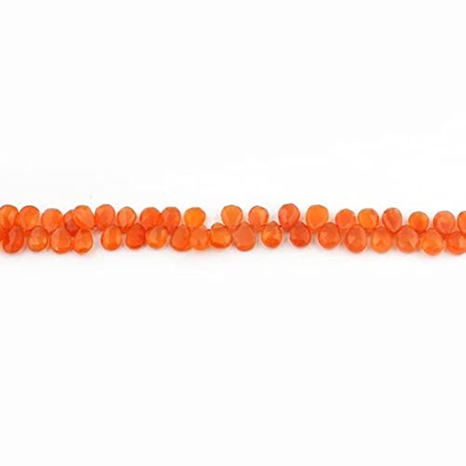 Cornaline naturelle en perles briolettes pour créer vos colliers d'été bohèmes