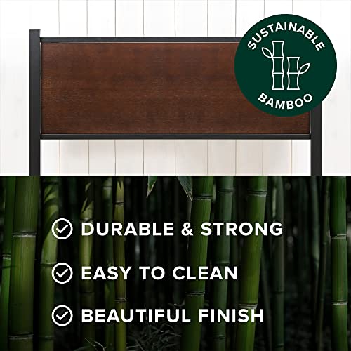 Image of Zinus Tucker Bamboo and Metal Platform Bed Frame, Bed Frame Made with Sustainable Bamboo, Steel Slat Mattress Support with No Box Spring Needed, Easy Assembly, Full