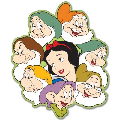 【Snow White and the Seven Dwarfs】イラスト Snow White Clipart, Princess PNG, Seven Dwarves, Fairytale