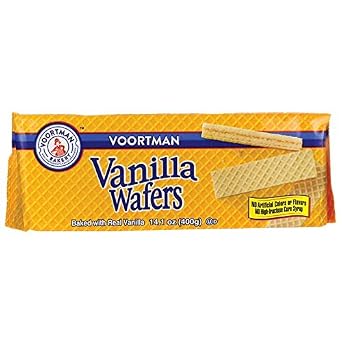 Voortman Bakery Vanilla Wafers, 14.1 oz., Pack of 4 Wafers Baked with Real Vanilla, No Artificial Colors, Flavors or High-Fructose Corn Syrup