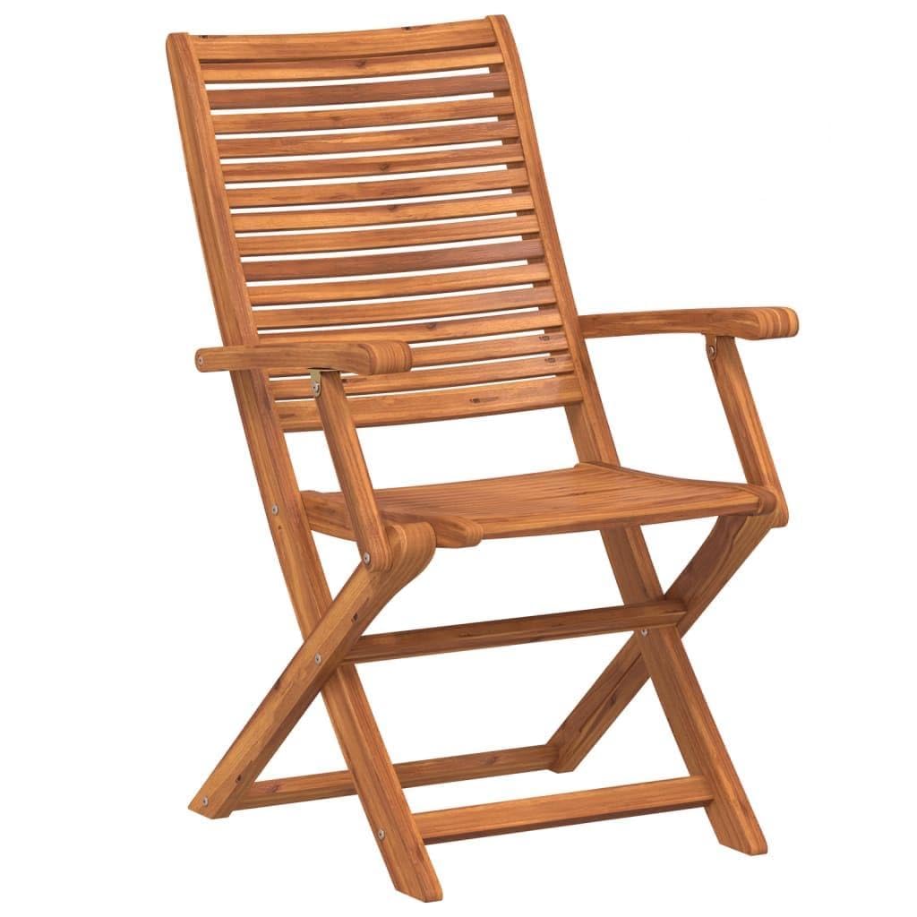 Chaises de jardin pliables en acacia lot de 2 pour résoudre le manque de place sur balcon