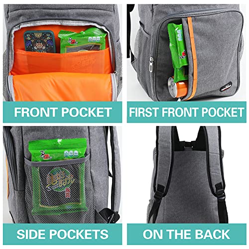 Cooler Backpack 20L Insulated Backpack Coolers Lightweight Leak-Proof (Grey) #TOP3