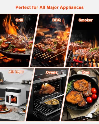 Image of Wireless Meat Thermometer Digital with 2 Probes
