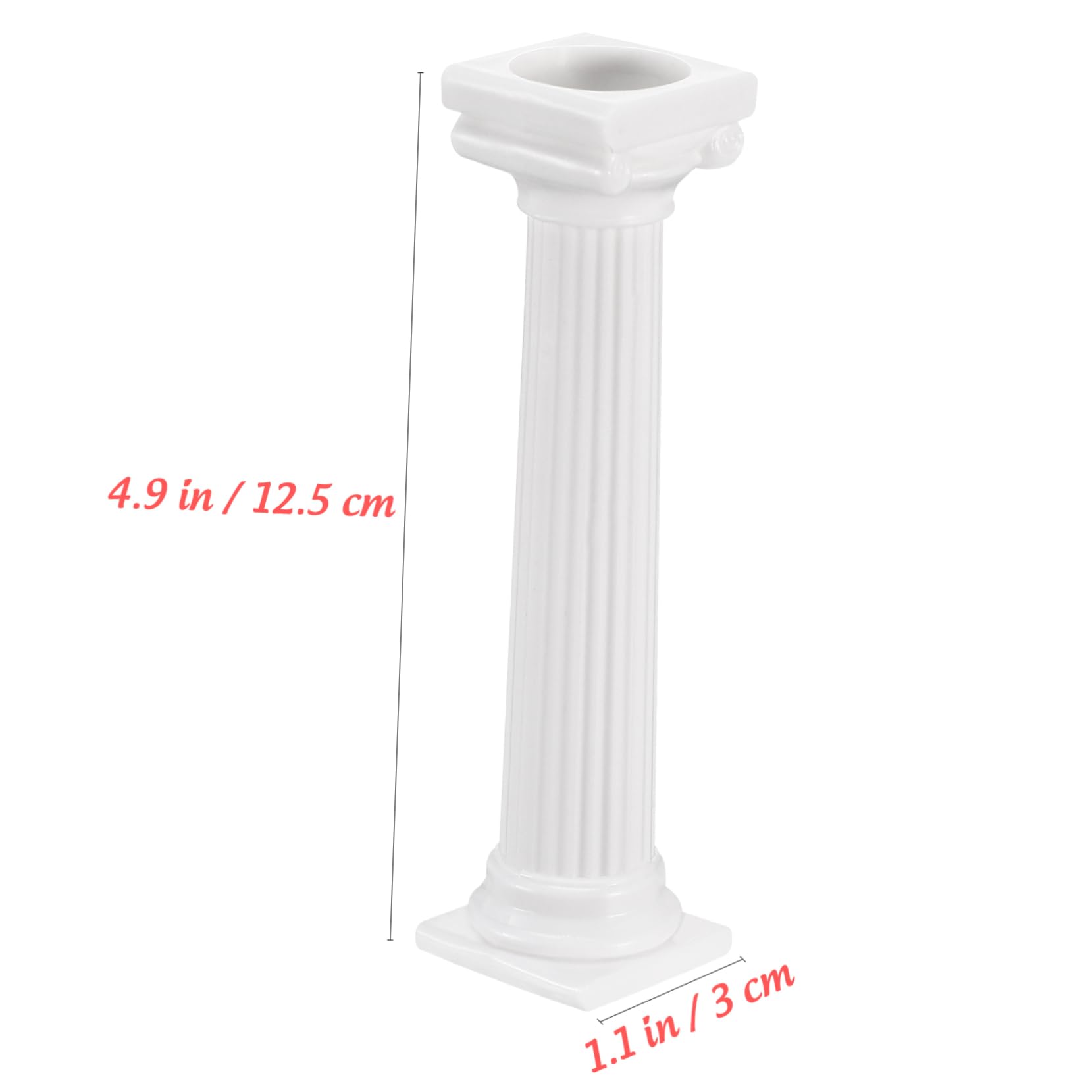Garneck 8 Pcs Roman Column Cake Supports Decorative Tier Display Stands for Cakes Elegant Holders for Birthday Wedding Events for Multi Desserts