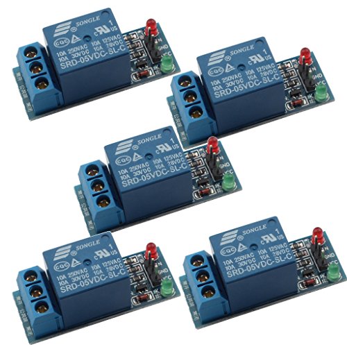 DAOKI 5 PCS 5v Relay Module for Arduino ARM PIC AVR MCU 5V