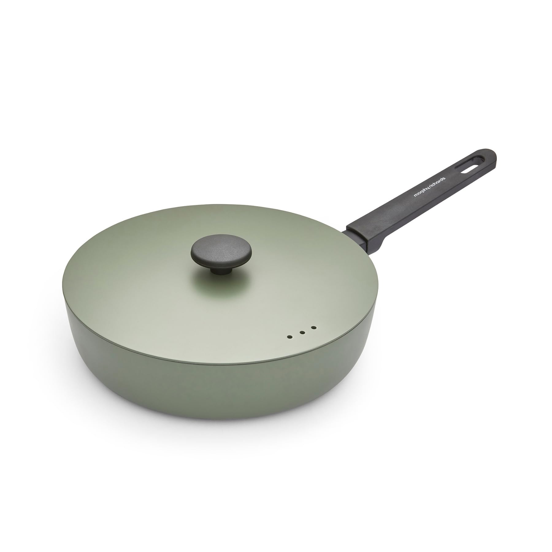 Morphy Richards 28cm Forged Aluminium Saute Pan in Green | Size: Large