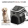 Himiway-Foldable-Dog-Bike-Basket-Breathable-Dog-Basket-for-Bike-Safe-and-Easy-Dog-Bike-Carrier-Backpack-Comfy-Padded-Shoulder-Strap-pet-Carrier-for-Bike-with-2-Open-Doors-for-Small-Medium-DogsCats Himiway Foldable Dog Bike Basket