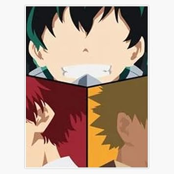 Magnet Amazing Boy - Bakugou with Best Friends Todoroki Magnet Vinyl Magnetic Sticker Size 5"