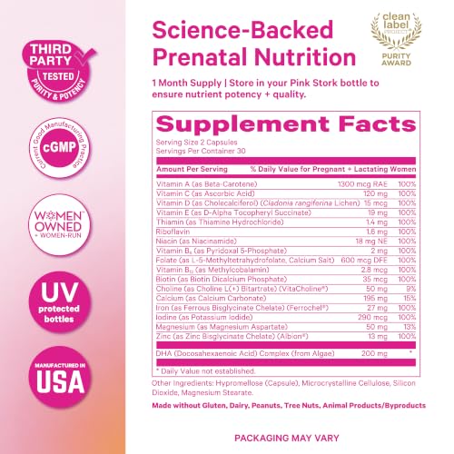 Pink Stork Total Prenatal + DHA Vitamin