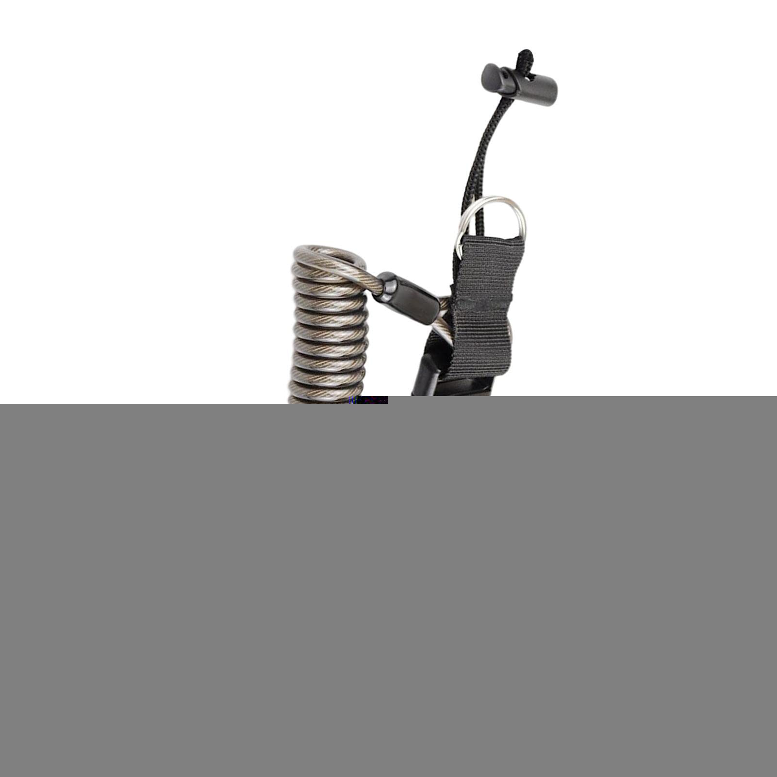 MEMOFYND Lot De 2 Sangles De Plongée Anti-Perte - Câble Spiral TPU 40cm Extensible 1.5m | Avec Mousquetons Pour Matériel