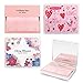 Produktbild [varuza] Cherry Blossom Face Oil Blotting Paper Sheets with Makeup Mirror - Oil Absorbing Sheets made in Japan (400 Count, Pink Sensation)