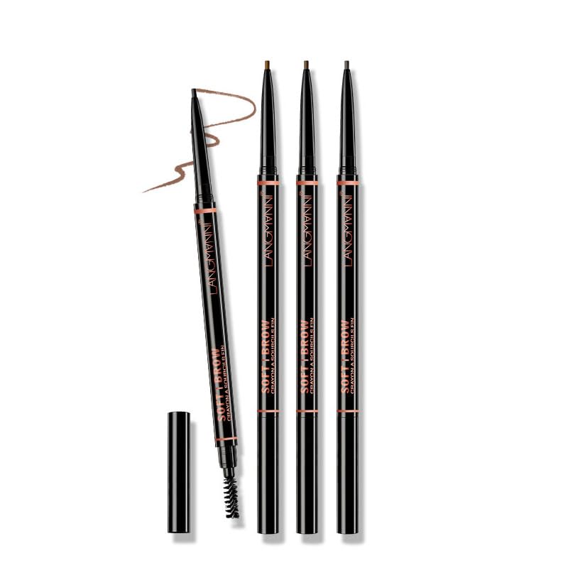 Waterproof Brow Pencil, Long-Lasting Eyebrow Pencil For Grooming & Shaping Brows, Vegan & Cruelty-Free (2# Soft Brown)